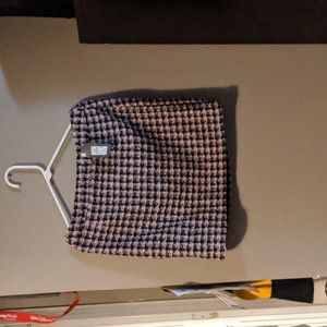 Black white and pink mini skirt